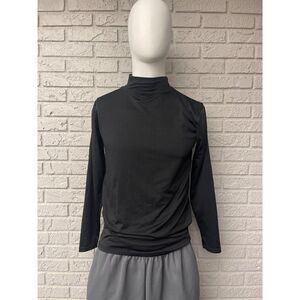 Russell Athletic Black High Neck Long Sleeve Dry Fit Shirt Size XL